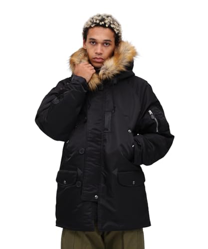 ⭐️AVIREX PDW⭐️L⭐️フライトジャケット⭐️ミリタリー ⭐️N-3B⭐️ブラック AVIREX アビレックス N-3B フライトジャケット ミリタリー